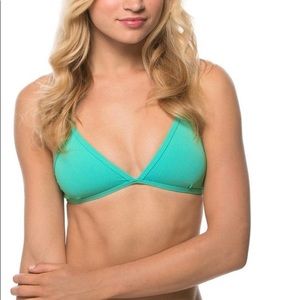 Jolyn triangle seafoam bikini top